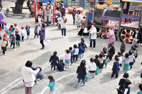 慶和幼稚園での防災訓練・防災教育